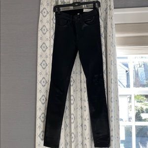 Rag & Bone High Rise skinny coated jeans